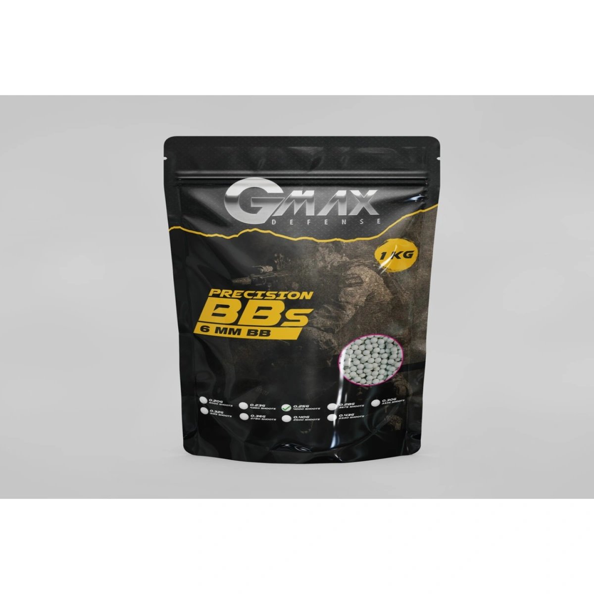 GMAX 1 Kg 4000 Adet Plastik BB 0,25 Gr.